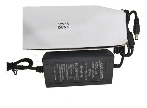 Adaptador Cargador 12v/3a ( Dvr, Camaras, Cinta Led Etc)