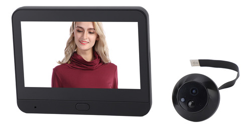 Cámara Digital Doorbell Miephole Viewer, Color De 4,3 Pulgad