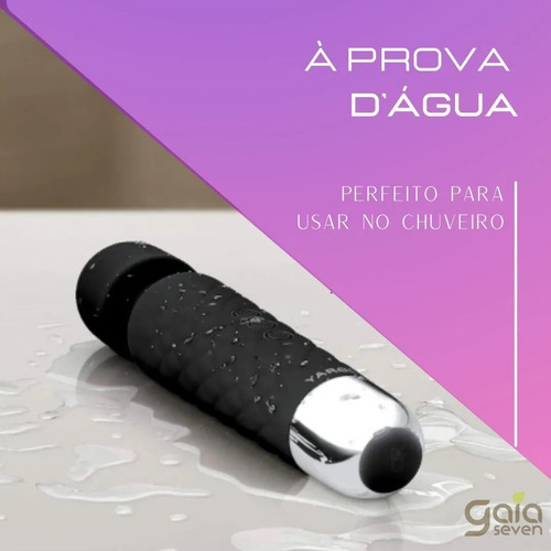 Imagem 9 de 10 de Massageador Varinha Mágica Potente Usb 6000 Rpm
