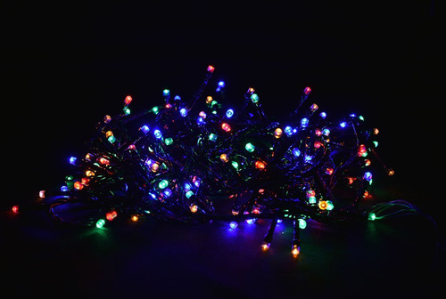 Luz De Navidad Serie De 300 Focos Led Multicolor