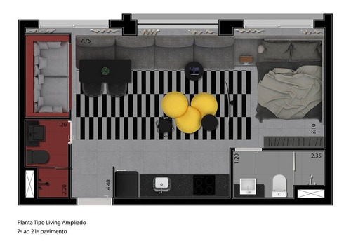 Imagem 19 de 21 de Studio Residencial Para Venda, Perdizes, São Paulo - St2374. - St2374-inc