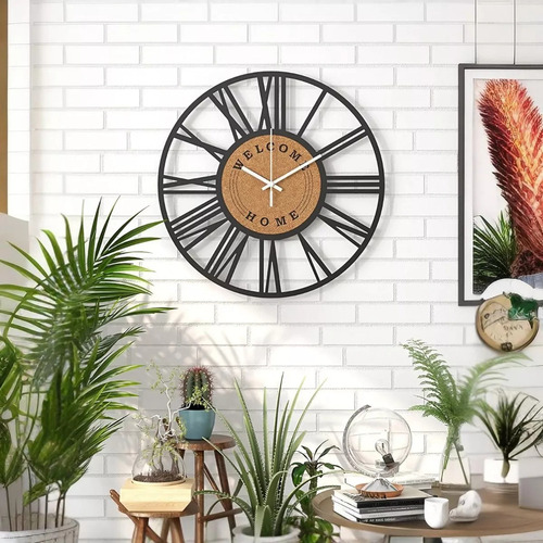 A Reloj De Pared Metálico Para Hogar, Sala De Estar,