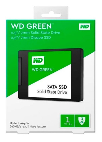 Disco Duro Solido 1tb Western Digital Green  2.5  Sata Nuevo