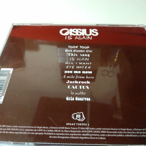 Cassius 15 Again Cd Ed Ar Inmaculado Eiffel 65 Air Daft Punk (Usado)
