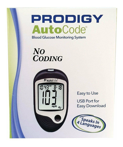 Glucometro Prodigy Autocode Medidor De Glucosa Con Audio