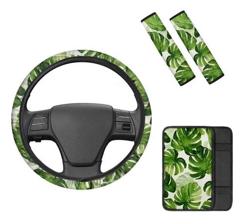 Ledback Tropical Monstera Design Funda Accesorio Para Niña 4