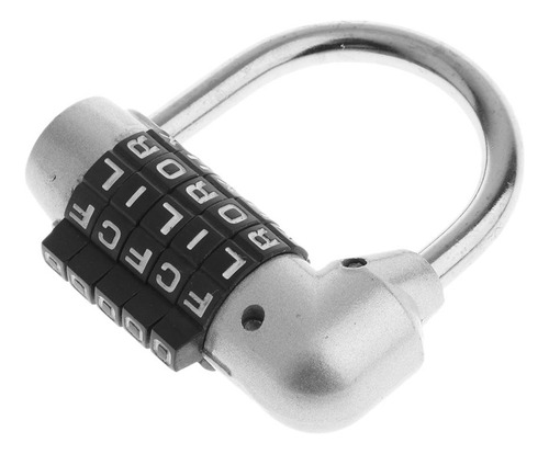 2x Contraseña De Bloqueo De Aleación De Zinc De 5 Letras