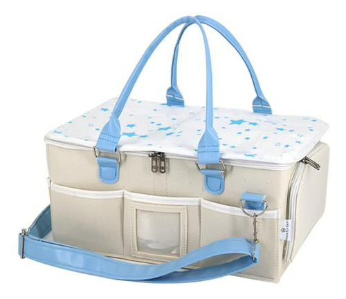 Organizador Pañalera Con Tapa, Caddy Impermeable Para Bebés