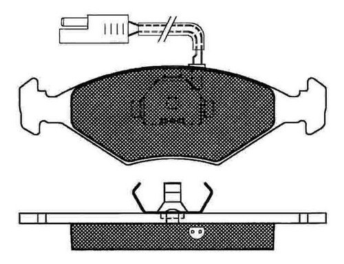 Pastilla De Freno Fiat Duna Brasilero (con Sensor Bipolar La