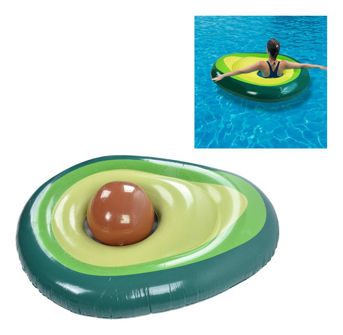 Piscina Flotante De Pvc Con Forma De Aguacate, Balsa, Tumbon