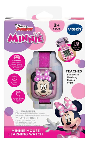 Vtech Reloj De Aprendizaje Minnie Mouse Disney En Inglés