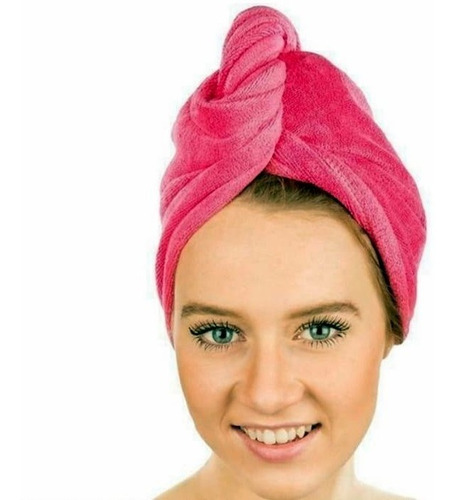  Turbante De Toalla 100 % Algodon Con Boton