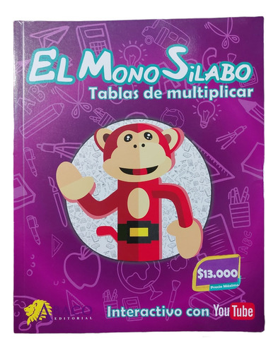 El Monosílabo Tablas De Multiplicar Cartilla Aprendizaje 