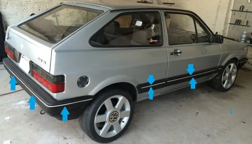 Vw Gol Linea Vieja Vira Blanco Nacar 5 Mm De Ancho X Metro !
