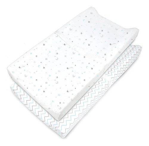 American Baby Company 2 Pack Impreso 100% Algodón Natural Px