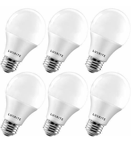 Bombilla Led Luxrite A19 60w, 5000k, 800 Lm, Regulable, E