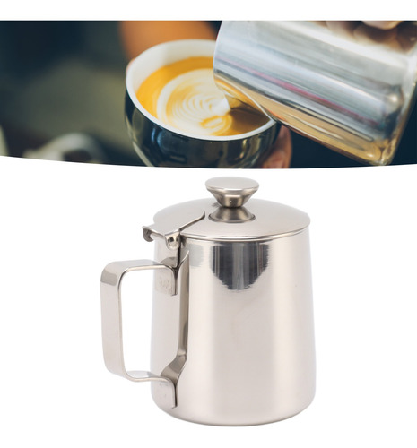Jarra De Capuchino De Acero Inoxidable Para Espumar Leche Y