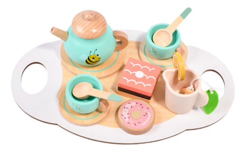 Juego De Fiesta De Té De Madera, Fiesta De Té De Princesa,