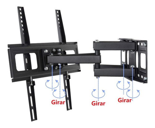 Imagen 8 de 10 de Soporte Base Pared Móvil Con Giro Tv 42 43 49 50 55 58 60 65
