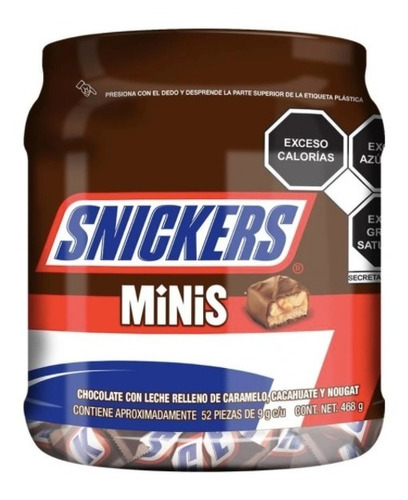 Chocolate Snickers Minis Con 52pzas 10pack D