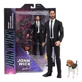 Figura Deluxe Diamond Select John Wick Con Accesorios