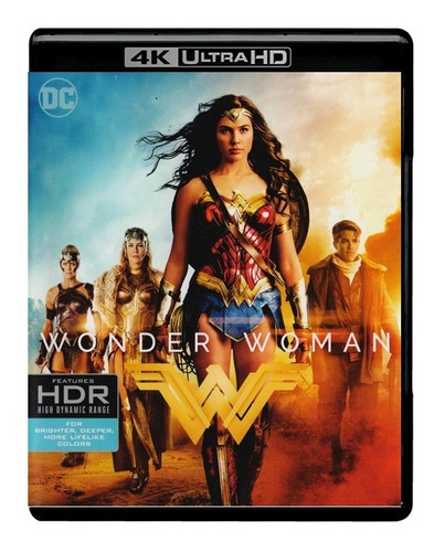Mujer Maravilla Wonder Woman Pelicula 4k Ultra Hd + Blu-ray