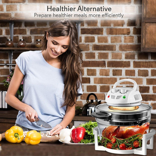 Horno Halógeno, Freidora, Acero Inoxidable, 13 Qt Nutrichef