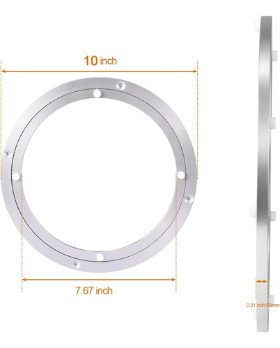 Lazy Susan 10 Rodamientos Giratorios Metal