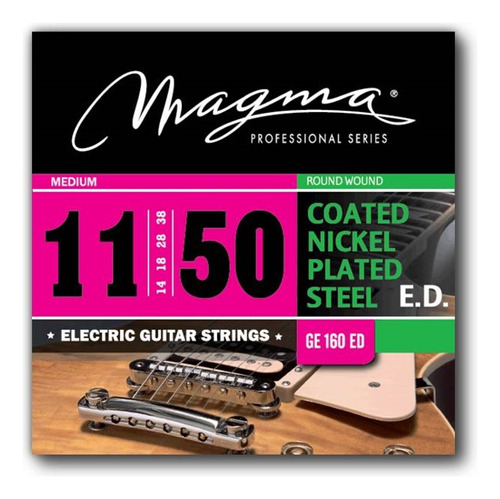 Encordado Guitarra Electrica Magma Coated .011 Ge160ed