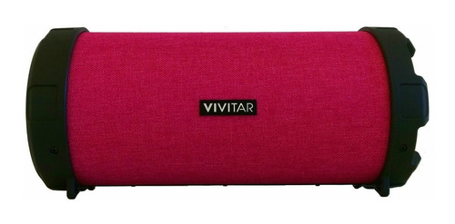 Parlante Vivitar Fabric Collection Bluetooth Tube Speaker portátil fucsia