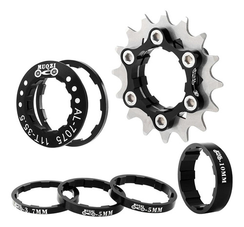 ' 16t Single Cog Set Piezas Acero Inoxidable 16 Para Bujes