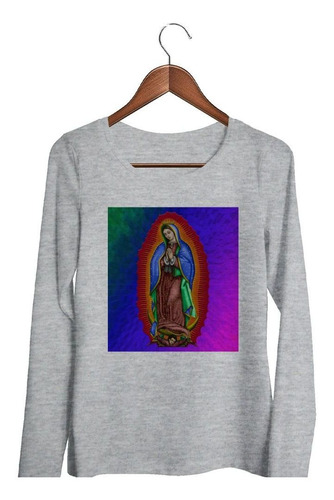 Remera De Mujer Virgen De Guadalupe Aurora Religion Ml