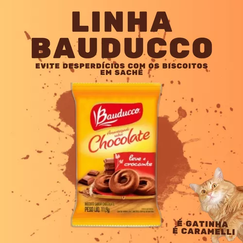 Biscoito Bauducco Sache Chocolate Maizena Cream Cracker 80un