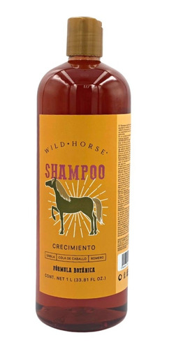 Shampoo Cola Caballo Wild Horse Crecimiento Cabello 1l