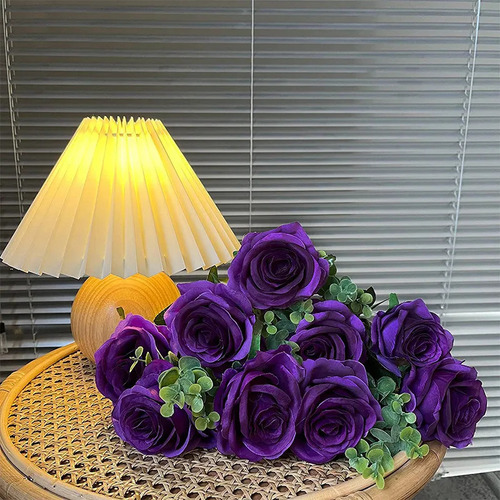 Cyt S 10 Ramos Rosas Artificiales Seda Para Bodas