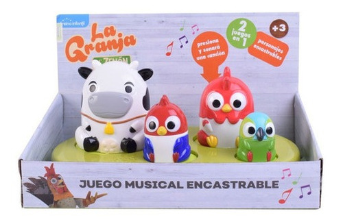 Juego Musical Encastrable La Granja De Zenón 2 En 1