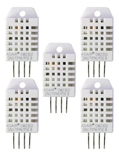 comprar Tecneu 5 Piezas Sensor De Temperatura Y Humedad Dht22 Am2302 Arduino