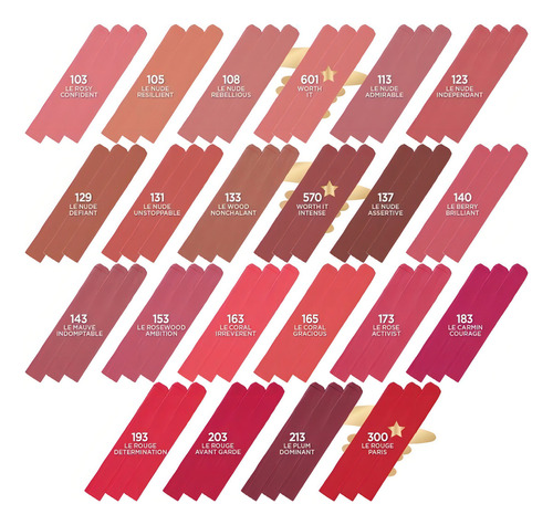 Lápiz labial L'Oréal Paris Color Riche Intense Volume Matte Color 300 Le Rouge Paris