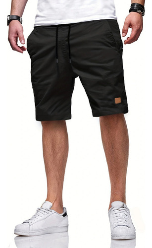 Pantalones Cortos Tipo Cargo De Camuflaje Con MĂșltiples Bols