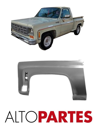 Guardabarro Pick Up Chevrolet C 10 1974 A 1980 Izquierdo