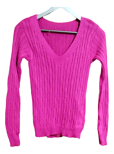 Sweater Pablo Rogerio Brasil Rosa Chicle Fuerte Talla M 