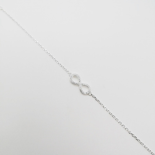 Pulsera Infinito Plata 925 Mujer Estuche Regalo Especial Plateado 20 Cm 20 Cm