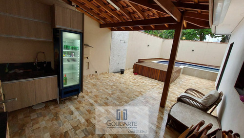 Imagem 7 de 30 de Casa Alto Padrão Com 4 Suítes E Lazer À Venda Em Guarujá/sp - 3535