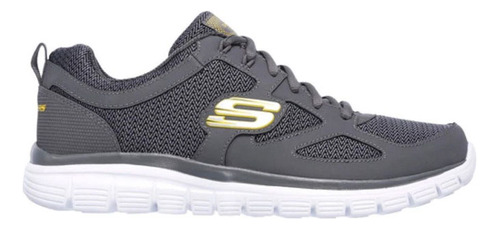 Tenis Lifestyle Skechers Burns Agoura - Gris-blanco