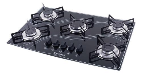 Fogão Cooktop 5 Bocas Lines Color Safanelli - Frete Grátis