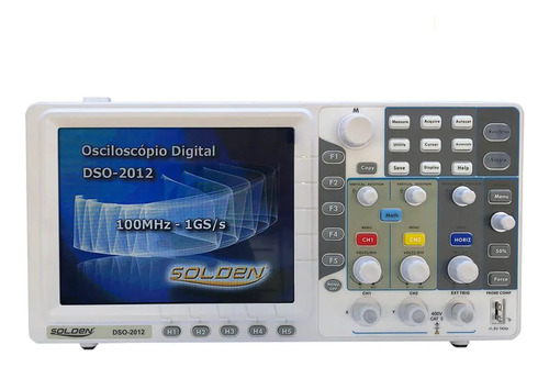 Osciloscópio Digital 100mhz 2 Canais Solden Dso-2012
