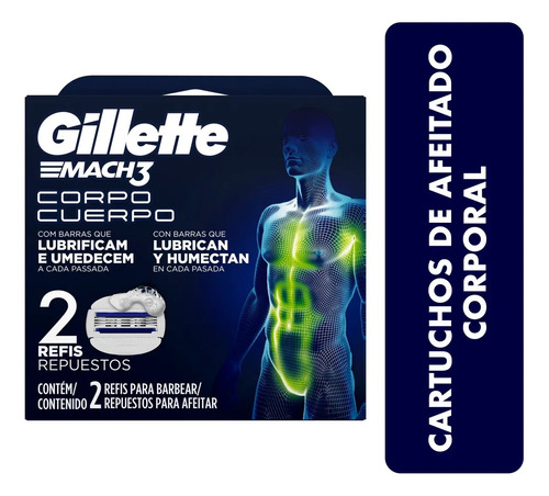 Repuesto Gillette Mach3 Cuerpo - Unidad a $16385