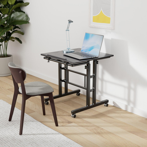 Escritorio Ajustable Con Ruedas Mesa Portátil Para Computado