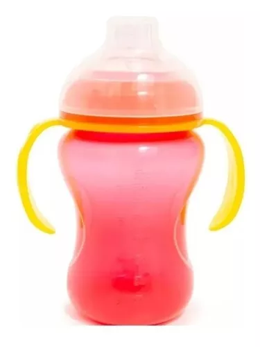 Vaso De Bebe Pico Silicona Tapa Asas Anti Derrame Love 300ml