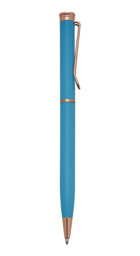 Kit 100 Caneta Metal Com Detalhes Em Bronze Mod A1812b